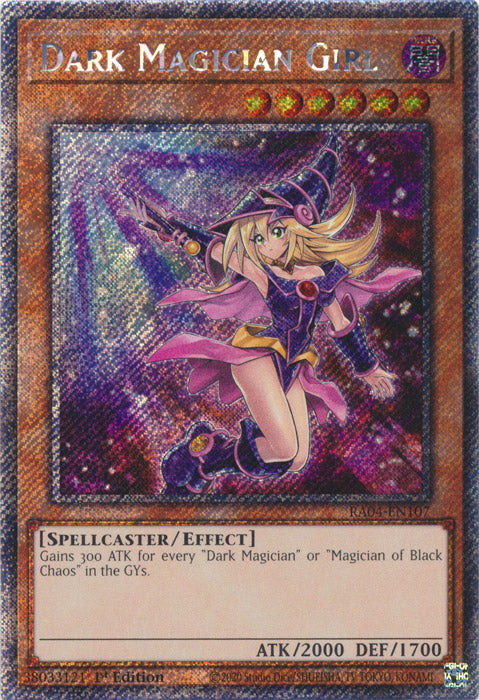 Dark Magician Girl (7th Art) (Platinum Secret Rare) - RA04-EN107 - Platinum Secret Rare - 1st Edition
