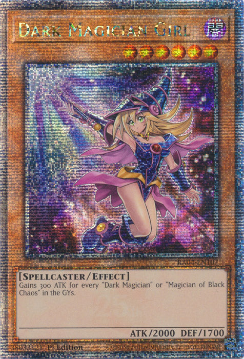 Dark Magician Girl (7th Art) - RA04-EN107 - Quarter Century Secret Rare - 1st Edition