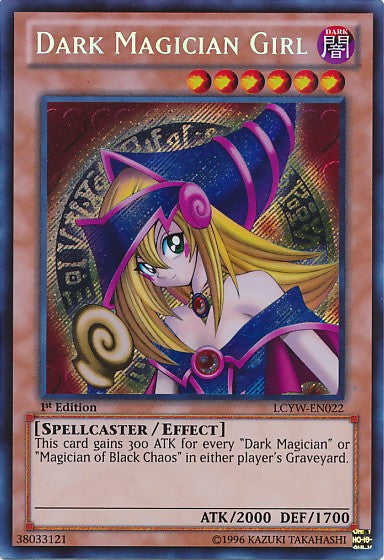 Dark Magician Girl - LCYW-EN022 - Secret Rare - 1st Edition available at 401 Games Canada