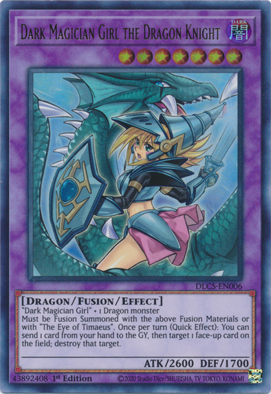 Dark Magician Girl the Dragon Knight (Alternate Art) (Blue) - DLCS-EN006 - Ultra Rare - 1st Edition available at 401 Games Canada