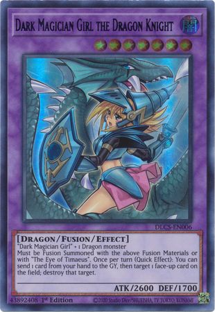 Dark Magician Girl the Dragon Knight (Alternate Art) - DLCS-EN006 - Ultra Rare - 1st Edition available at 401 Games Canada