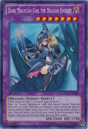 Dark Magician Girl the Dragon Knight - DRLG-EN004 - Secret Rare - 1st Edition available at 401 Games Canada