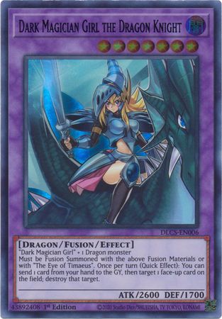 Dark Magician Girl the Dragon Knight (Green) - DLCS-EN006 - Ultra Rare - 1st Edition available at 401 Games Canada