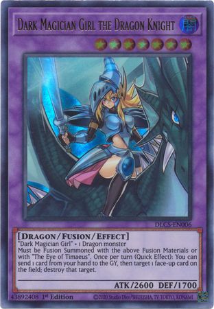 Dark Magician Girl the Dragon Knight (Purple) - DLCS-EN006 - Ultra Rare - 1st Edition available at 401 Games Canada