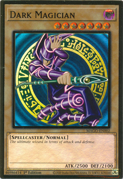 Dark Magician - MAGO-EN002 - Premium Gold Rare - 1st Edition available at 401 Games Canada