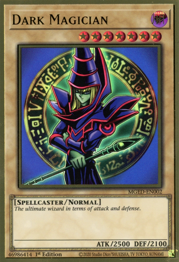 Dark Magician - MGED-EN002 - Premium Gold Rare - 1st Edition available at 401 Games Canada