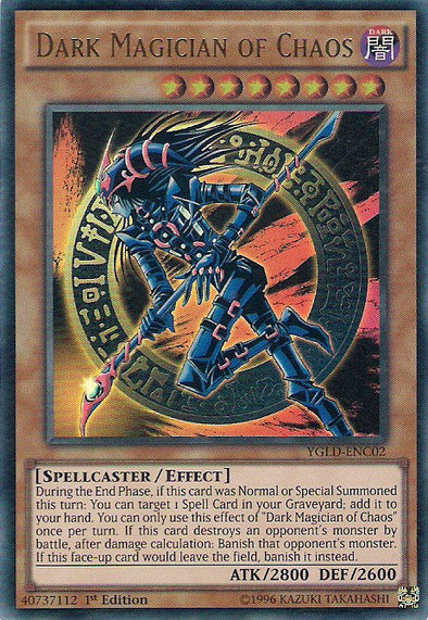 Dark Magician of Chaos - YGLD-ENC02 - Ultra Rare - 1st Edition available at 401 Games Canada