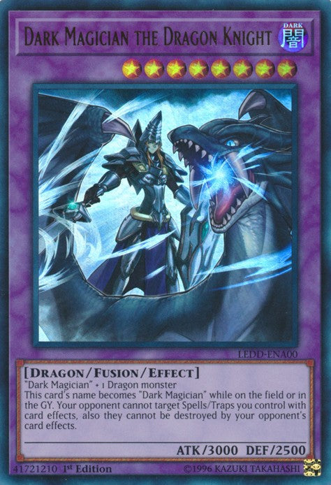 Dark Magician the Dragon Knight - LEDD-ENA00 - Ultra Rare - 1st Edition available at 401 Games Canada