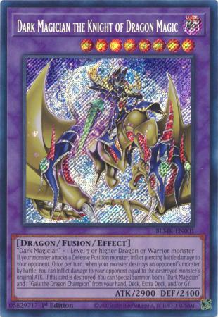 Dark Magician the Knight of Dragon Magic - BLMR-EN001 - Secret Rare - 1st Edition available at 401 Games Canada