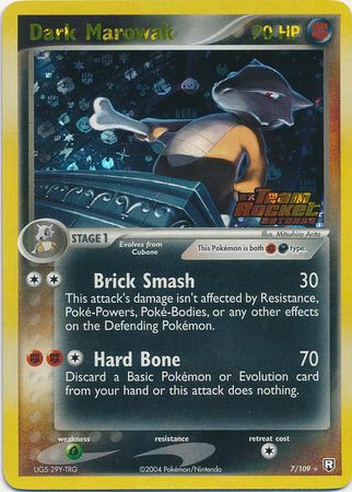 Dark Marowak - 7/109 - Holo Rare - Reverse Holo available at 401 Games Canada