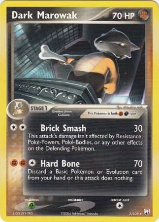 Dark Marowak - 7/109 - Rare - Theme Deck Exclusive available at 401 Games Canada