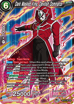 Dark Masked King, Devilish Dominator - BT12-140 - Super Rare available at 401 Games Canada