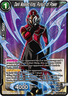 Dark Masked King, Pursuit of Power - BT13-147 - Common (FOIL) available at 401 Games Canada