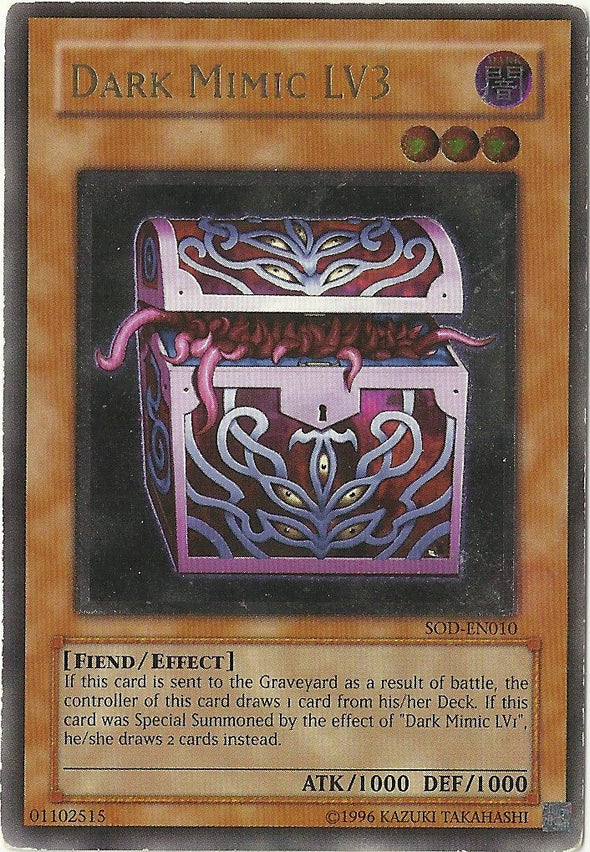 Dark Mimic LV3 - SOD-EN010 - Ultimate Rare - Unlimited available at 401 Games Canada