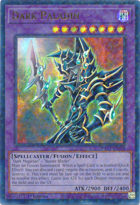 Dark Paladin - HAC1-EN018 - Duel Terminal Ultra Parallel Rare available at 401 Games Canada
