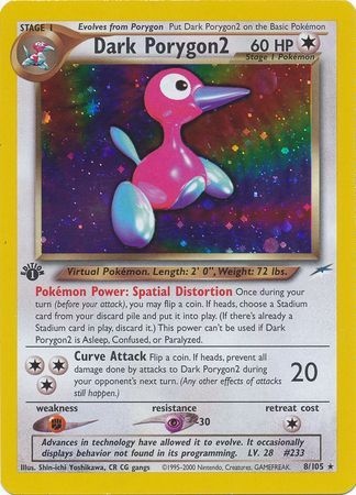 Dark Porygon2 - 8/105 - Holo - 1st Edition available at 401 Games Canada