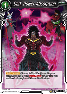 Dark Power Absorption - BT11-149 - Common (FOIL) (Reprint) available at 401 Games Canada