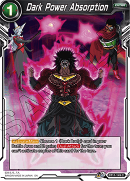 Dark Power Absorption - BT11-149 - Common available at 401 Games Canada