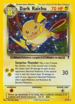 Dark Raichu - 7/110 - Holo available at 401 Games Canada