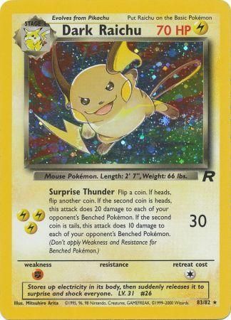 Dark Raichu - 83/82 - Holo - Unlimited available at 401 Games Canada