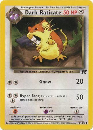 Dark Raticate - 51/82 - Common - Unlimited available at 401 Games Canada