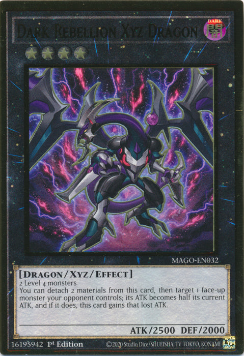 Dark Rebellion Xyz Dragon - MAGO-EN032 - Premium Gold Rare - 1st Edition available at 401 Games Canada