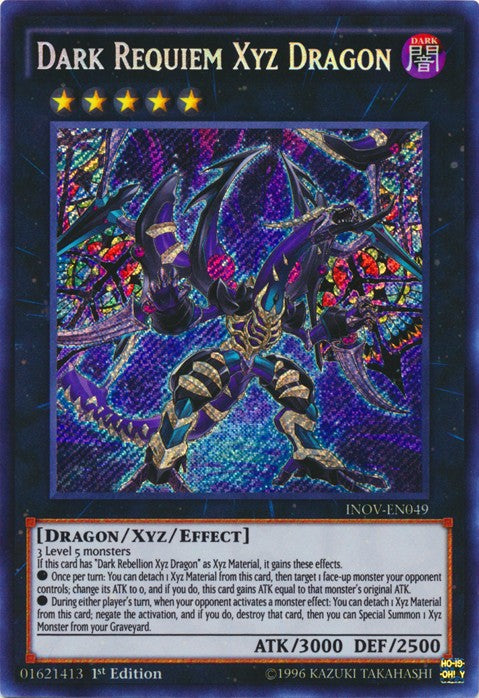 Dark Requiem Xyz Dragon - INOV-EN049 - Secret Rare - 1st Edition available at 401 Games Canada