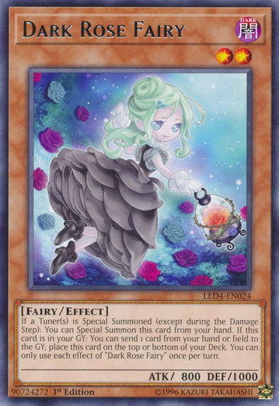 Dark Rose Fairy - LED4-EN024 - Rare - 1st Edition available at 401 Games Canada