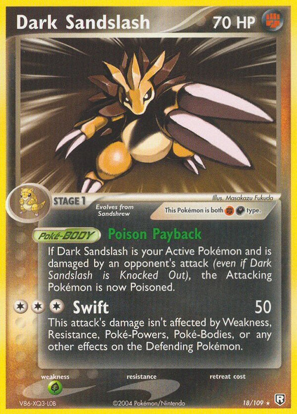 Dark Sandslash - 18/109 - Rare available at 401 Games Canada