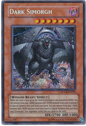 Dark Simorgh - SOVR-EN092 - Secret Rare - Unlimited available at 401 Games Canada