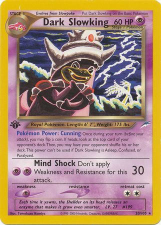 Dark Slowking - 20/105 - Rare - 1st Edition available at 401 Games Canada