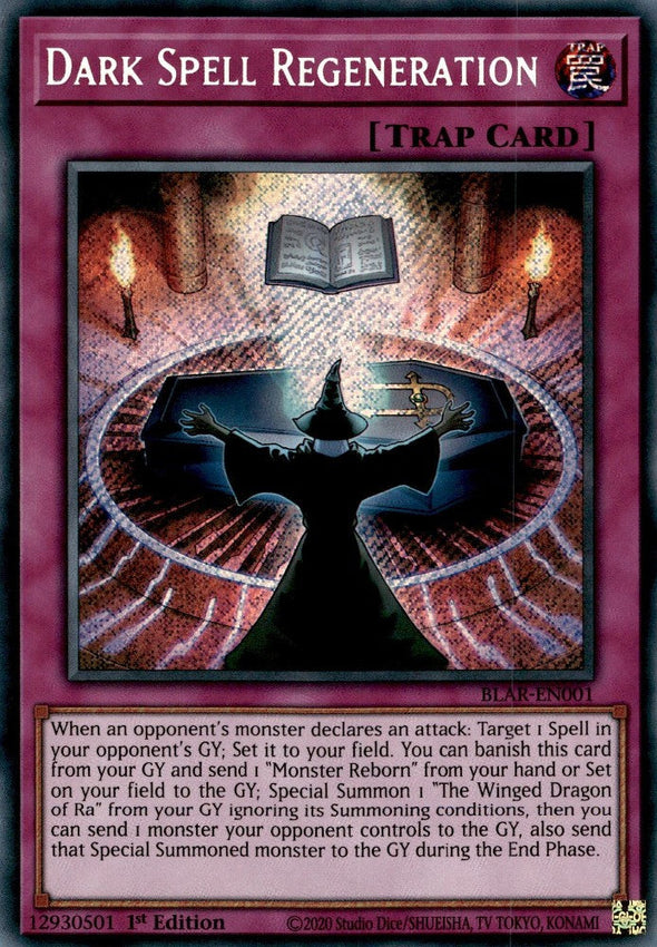 Dark Spell Regeneration - BLAR-EN001 - Secret Rare - 1st Edition available at 401 Games Canada