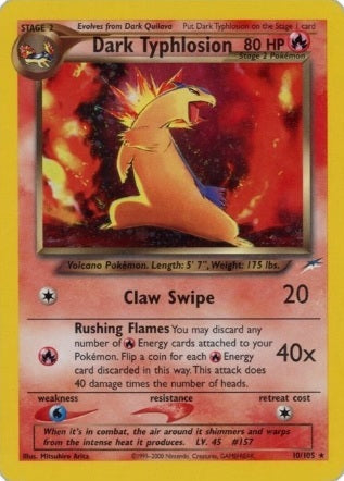 Dark Typhlosion - 10/105 - Holo - Unlimited available at 401 Games Canada