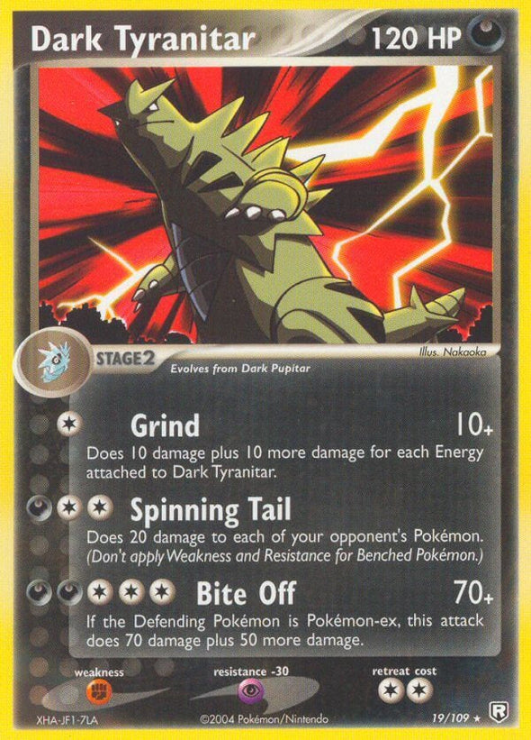 Dark Tyranitar - 19/109 - Rare available at 401 Games Canada