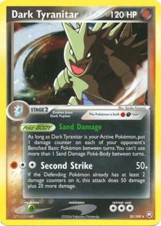 Dark Tyranitar - 20/109 - Holo Rare - Theme Deck Exclusive available at 401 Games Canada