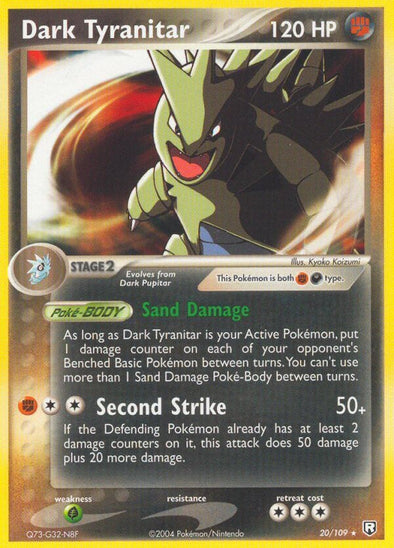 Dark Tyranitar - 20/109 - Rare available at 401 Games Canada