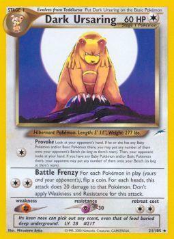 Dark Ursaring - 21/105 - Rare - Unlimited available at 401 Games Canada