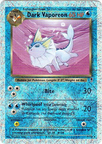 Dark Vaporeon - 9/110 - Holo - Reverse Holo available at 401 Games Canada