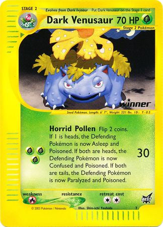 Dark Venusaur - 7 - (Winner) Promo available at 401 Games Canada