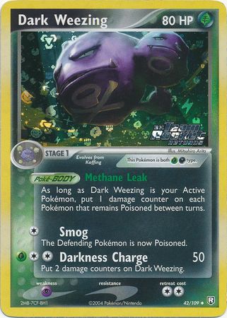 Dark Weezing - 42/109 - Uncommon - Reverse Holo available at 401 Games Canada