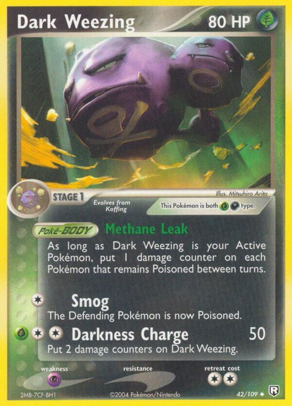 Dark Weezing - 42/109 - Uncommon available at 401 Games Canada