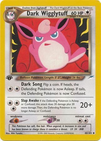 Dark Wigglytuff - 40/105 - Uncommon - 1st Edition available at 401 Games Canada