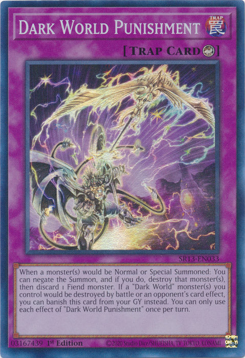 Dark World Punishment - SR13-EN033 - Super Rare - 1st Edition available at 401 Games Canada