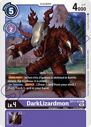 DarkLizardmon - BT11-079 - Common available at 401 Games Canada