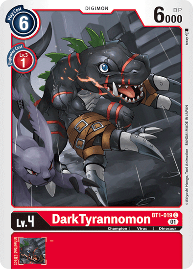 DarkTyrannomon (Alternate Art) - BT1-019 - Common available at 401 Games Canada