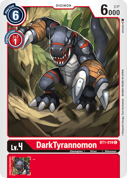 DarkTyrannomon - BT1-019 - Common available at 401 Games Canada