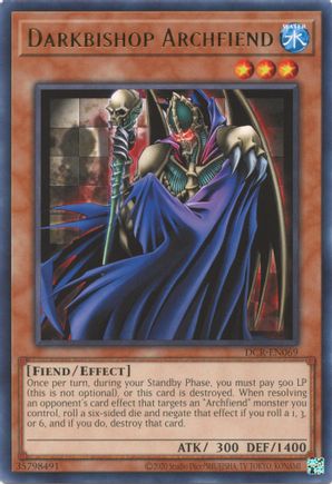 Darkbishop Archfiend - DCR-EN069 - Rare - Unlimited Worldwide available at 401 Games Canada