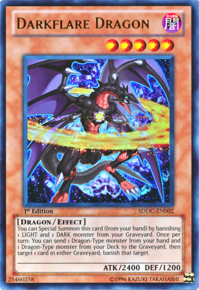 Darkflare Dragon - SDDC-EN002 - Ultra Rare - 1st Edition available at 401 Games Canada