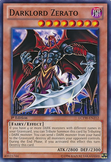 Darklord Zerato - LCYW-EN212 - Common - 1st Edition available at 401 Games Canada