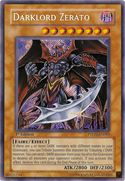 Darklord Zerato - PTDN-EN081 - Secret Rare - 1st Edition available at 401 Games Canada